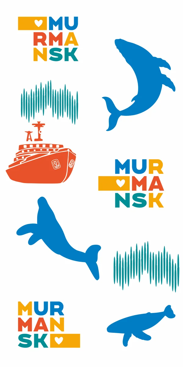 Принт: Мурманск — белый